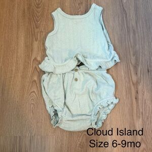 Cloud Island Cream Diaper Cover Set